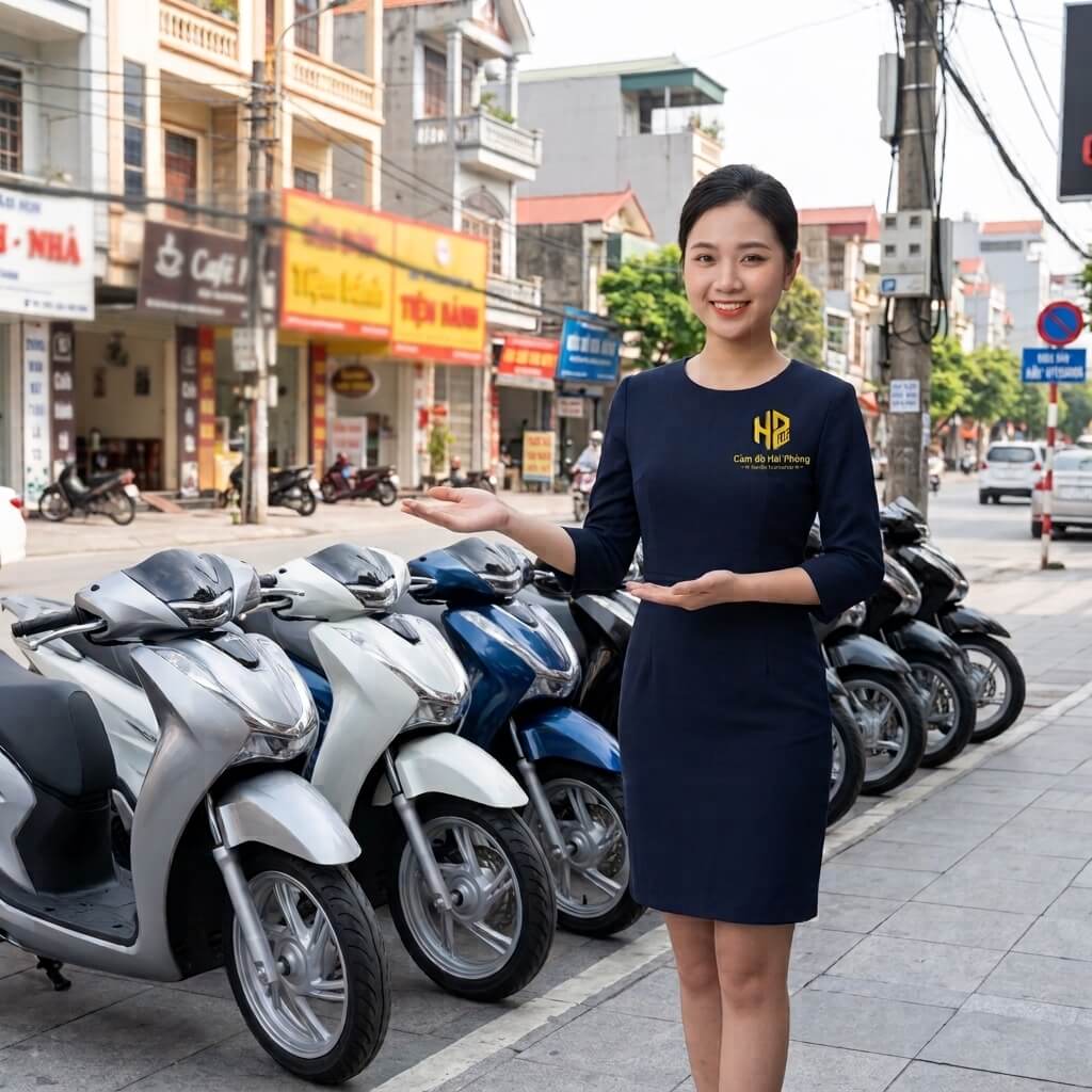Cầm xe máy